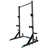 Akonza Barbell Deluxe Power Cage Rack Band Post Spotter Olympic Plate & Bar Storage