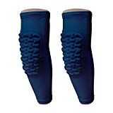 B-Driven Sports | Padded Knee & Arm Compression Athletic Sleeves | Durable Protective Pads | Moisture Wicking | Professional Athlete Quality | Great for Youth, Men & Women Athletes | 2 Sleeves