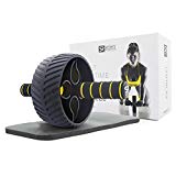 Sports Research Sweet Sweat Ab Wheel | Abdominal Exercise Wheel for Core Strength Training | with Knee Pad