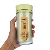 YJYDADA 330ml Nature Wheat Straw Portable Water Bottle Drink Container Cup (Green)