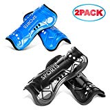OU-BAND Shin Guards for Kids - 2 Pair Lightweight Shin Pads Breathable Soccer Protective Gear Equipment for Boys Girls Children Teenagers