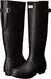 Hunter Women's Original Back Adjustable Rain Boots Black 9 M US M