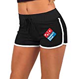 Womens Classic Logo Casual Short Sports Yoga Pants for Running/Fitness/Outdoor Training Pant Loose Trousers Black M