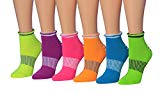 Ronnox 6-Pairs Womens Socks Non Skid Low Cut Yoga Socks Barre Socks for Studio/Hospital/Yoga/Pilates, RY02-A