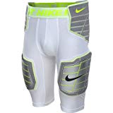 Nike Men's Hyperstrong Hard Plate Football Compression Short - X-Large,white grey