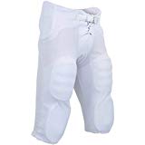 CHAMPRO Youth Integrated Pant with Built-in Pads, White, X-Large