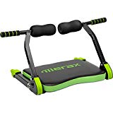 Merax Abdominal Exercise Equipment - Adjustable Abs Stimulator Core Trainer Workout Fitness Machine for Home Gym (Black&Green)