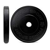 OneFitWonder Black Bumper Plate Pair Weightlifting & Strength Training Equipment (35)